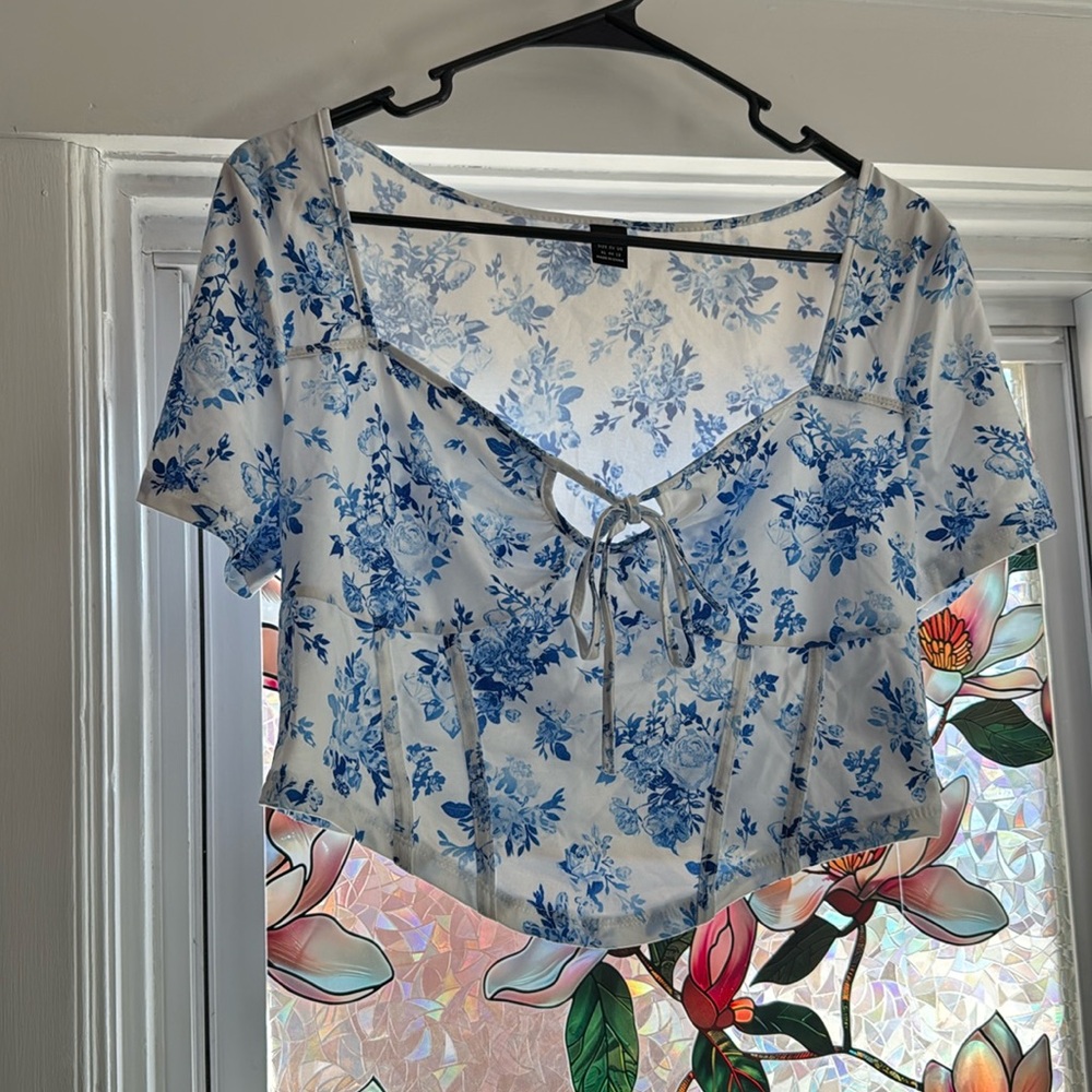 Corset style crop